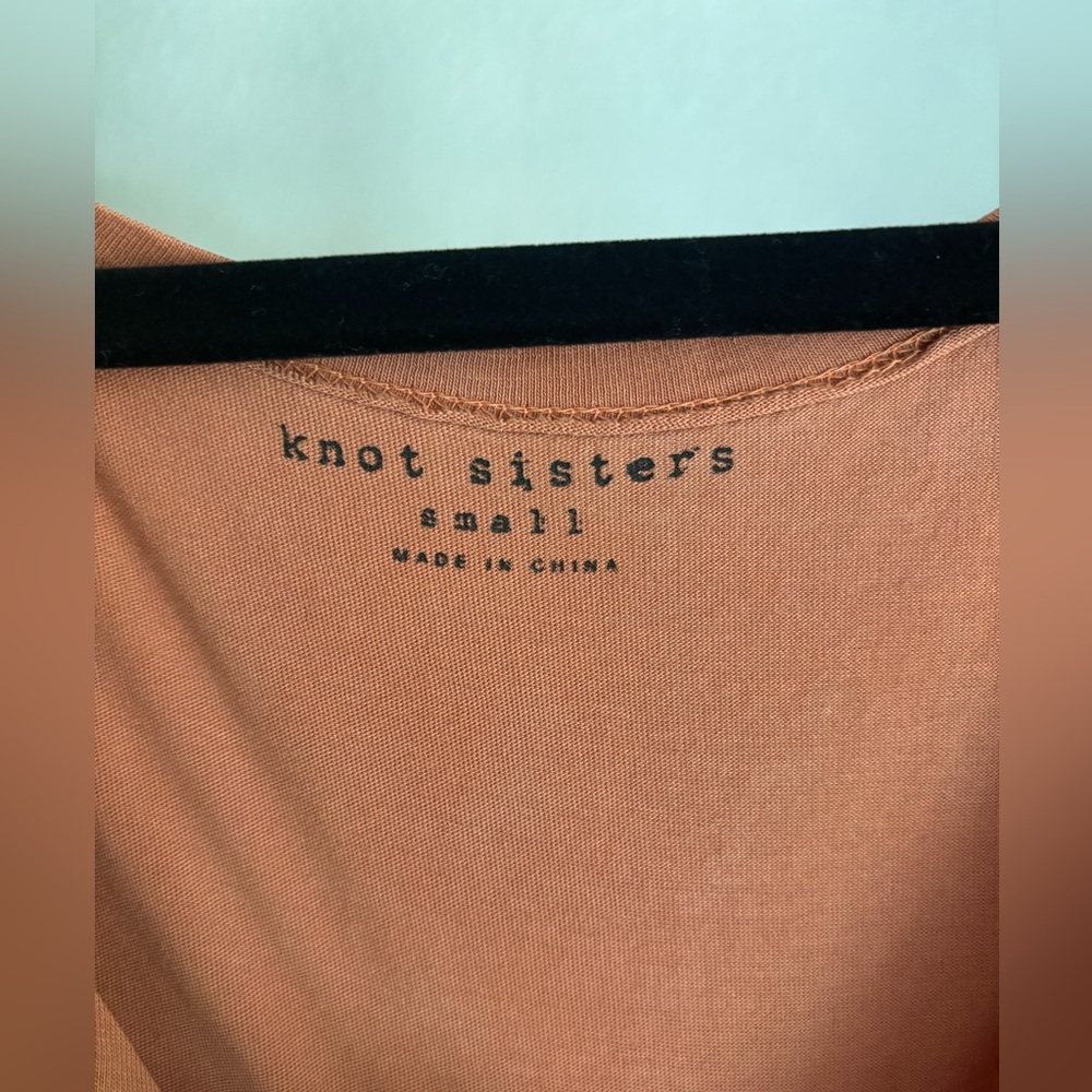 Sleeveless Rust T-Shirt Dress - Picture 5 of 11